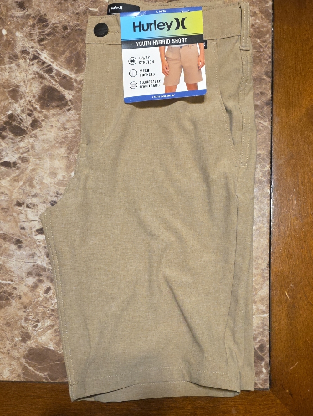 Hurley Tan Youth Hybrid Shorts